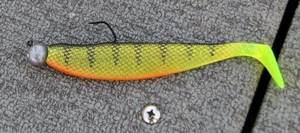 Vibrating tail on a jig head