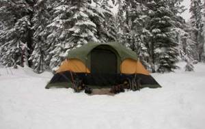 Types of heating for a tent or heating without waste