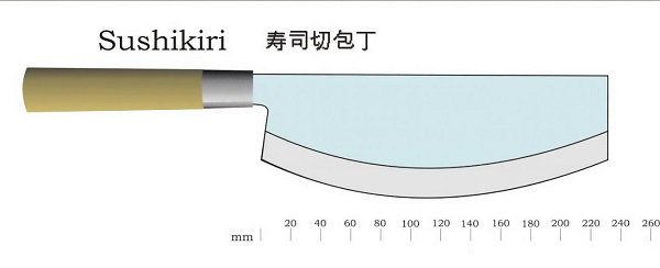 Japanese knife for making sushi – Sushikiri