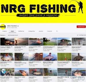 YouTube about fishing - NRG Fishing channel