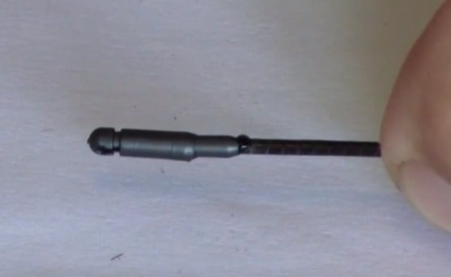 fixed connector on the tip of the fishing rod