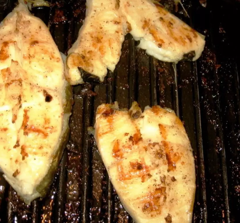 grilled catfish steaks