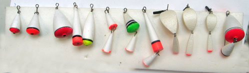 Winter floats for fishing