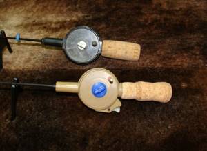 Winter fishing rods made from corks