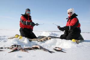 Winter fishing in Karelia
